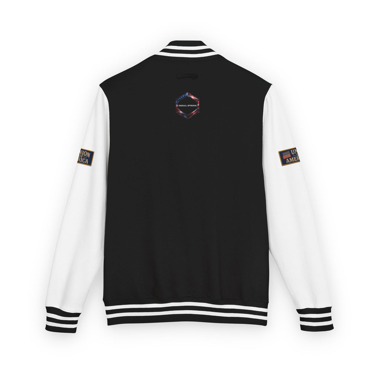 Union Of America Letterman Jacket — 'Union America' Patch Varsity Jacket (Signal Strong Patch)
