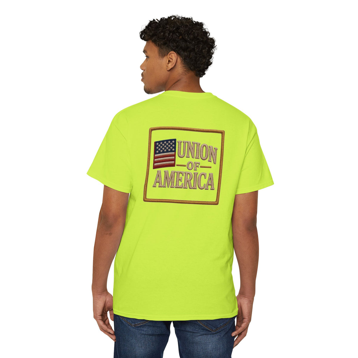 Union Of America  Pocket T Union Made in America Vintage Flag T-Shirt