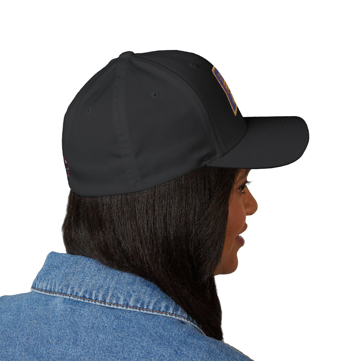 Union Of America Fitted Embroidered Cap