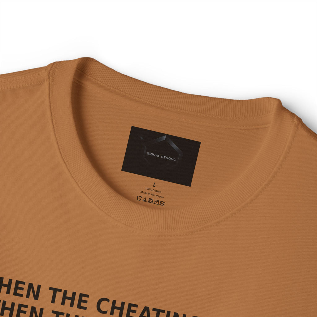 When The Cheating Starts Unisex Oversized Boxy Tee