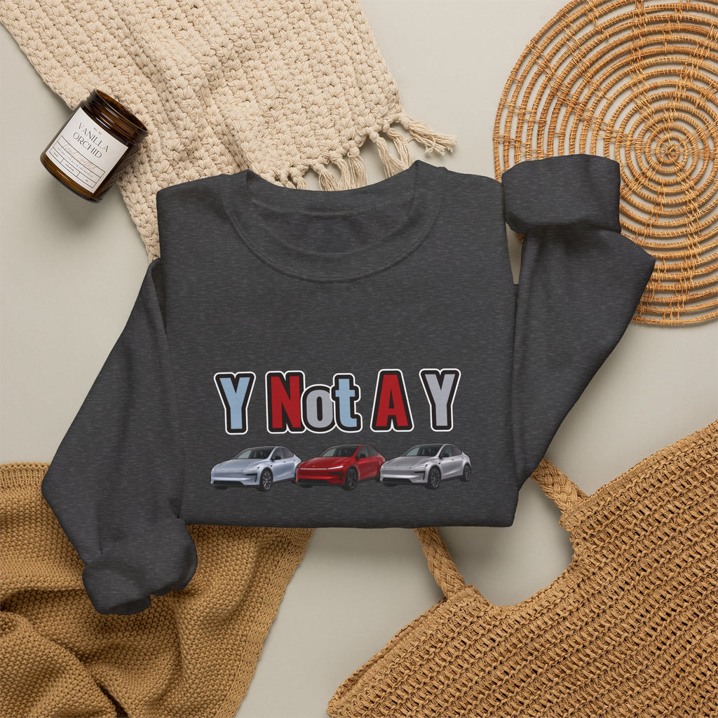 Y Not A Y Crewneck Sweatshirt — Y Not A Y Graphic (Car Trio)