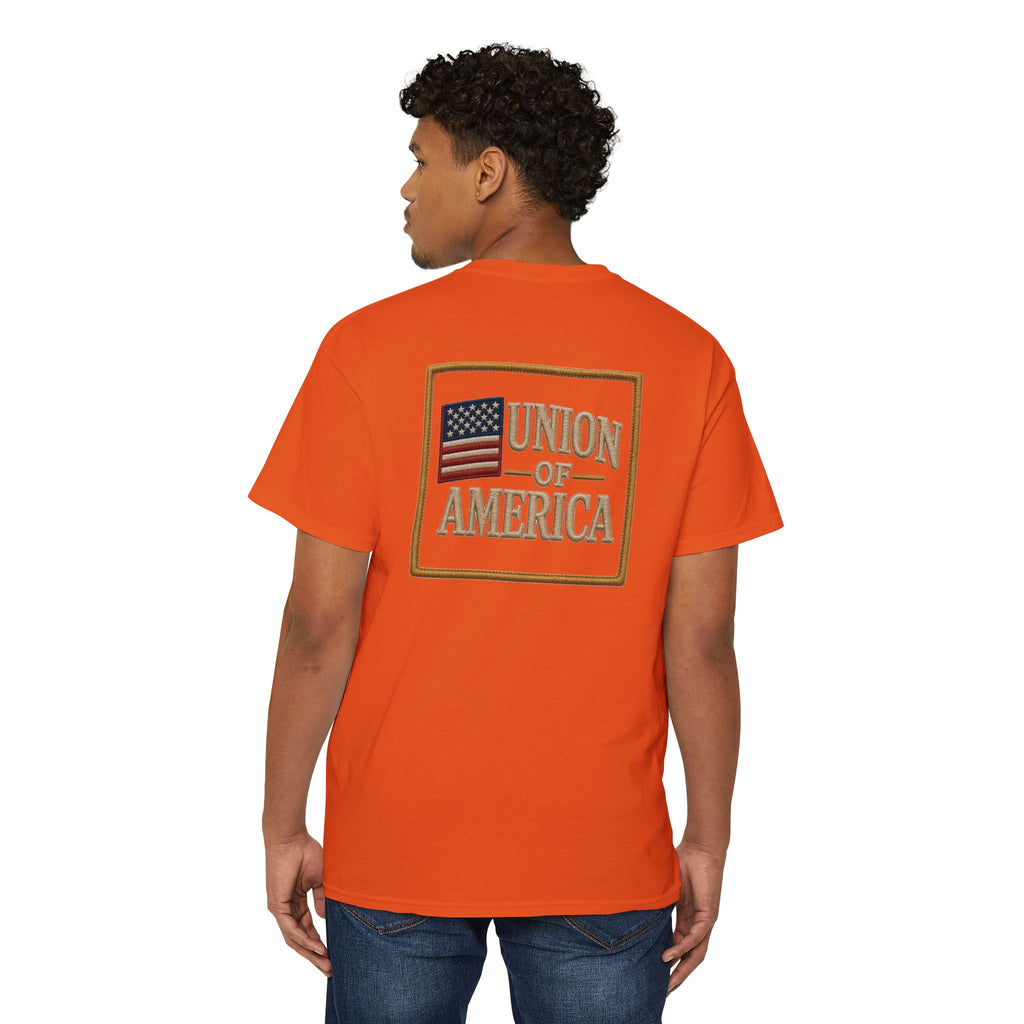 Union Of America  Pocket T Union Made in America Vintage Flag T-Shirt