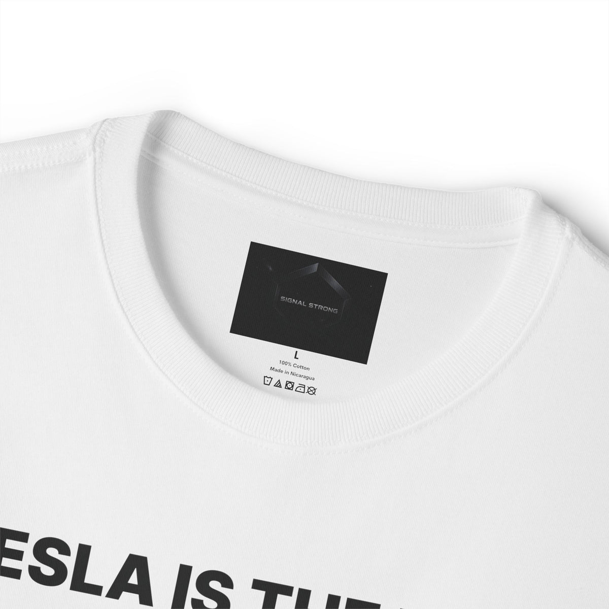 Tesla Is The Next $TSLA Graphic Tee — "TESLA IS THE NEXT TSLA" Oversized Boxy Shirt