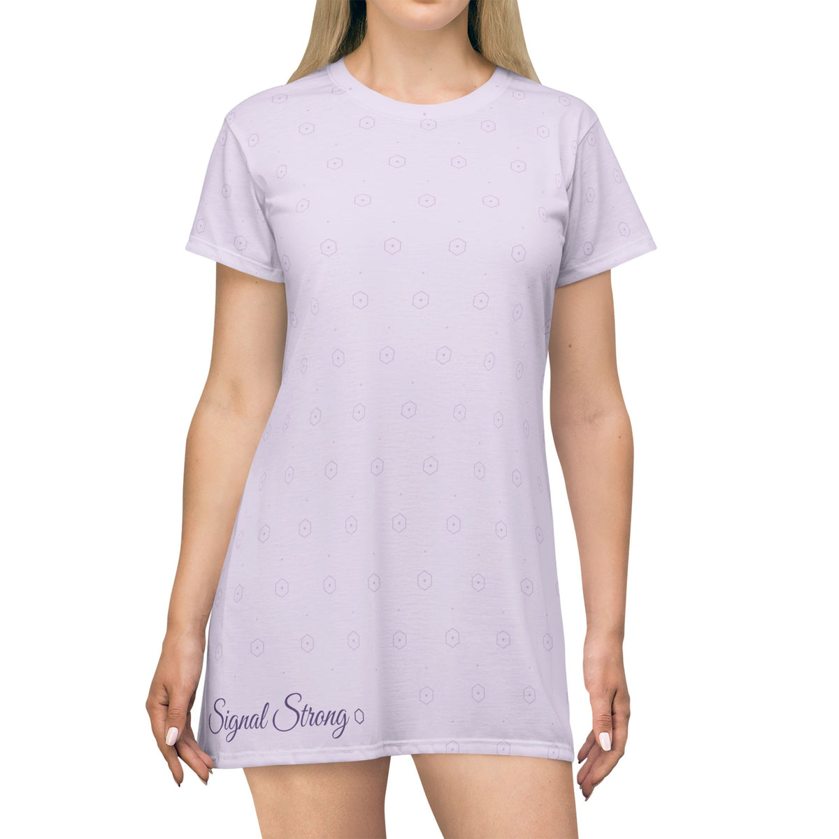Signal Strong T-Shirt Dress (AOP)