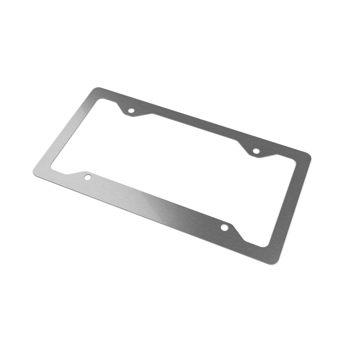 Paint Is For The Weak CTO Brushed Metal License Plate Frame — "Paint Is For The Weak"