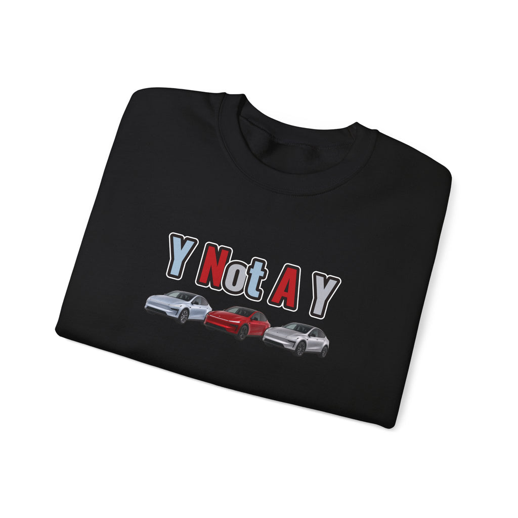 Y Not A Y Crewneck Sweatshirt — Y Not A Y Graphic (Car Trio)