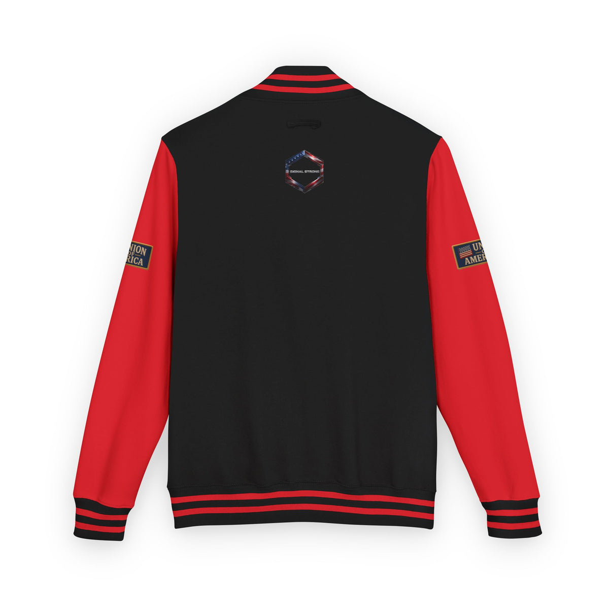 Union Of America Letterman Jacket — 'Union America' Patch Varsity Jacket (Signal Strong Patch)