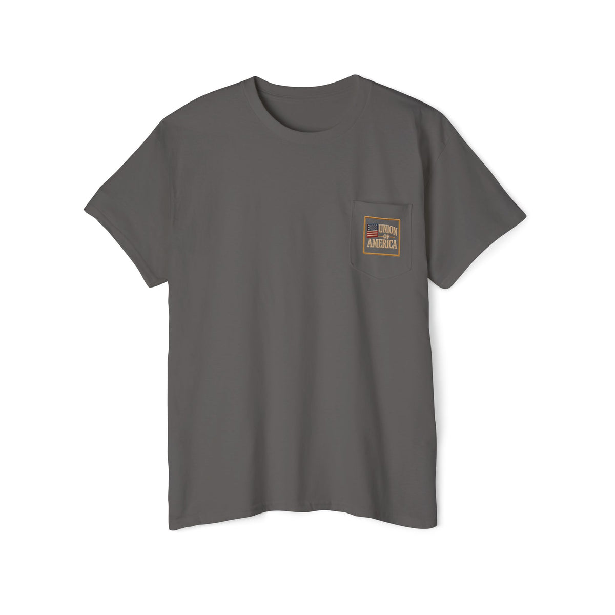 Union Of America  Pocket T Union Made in America Vintage Flag T-Shirt