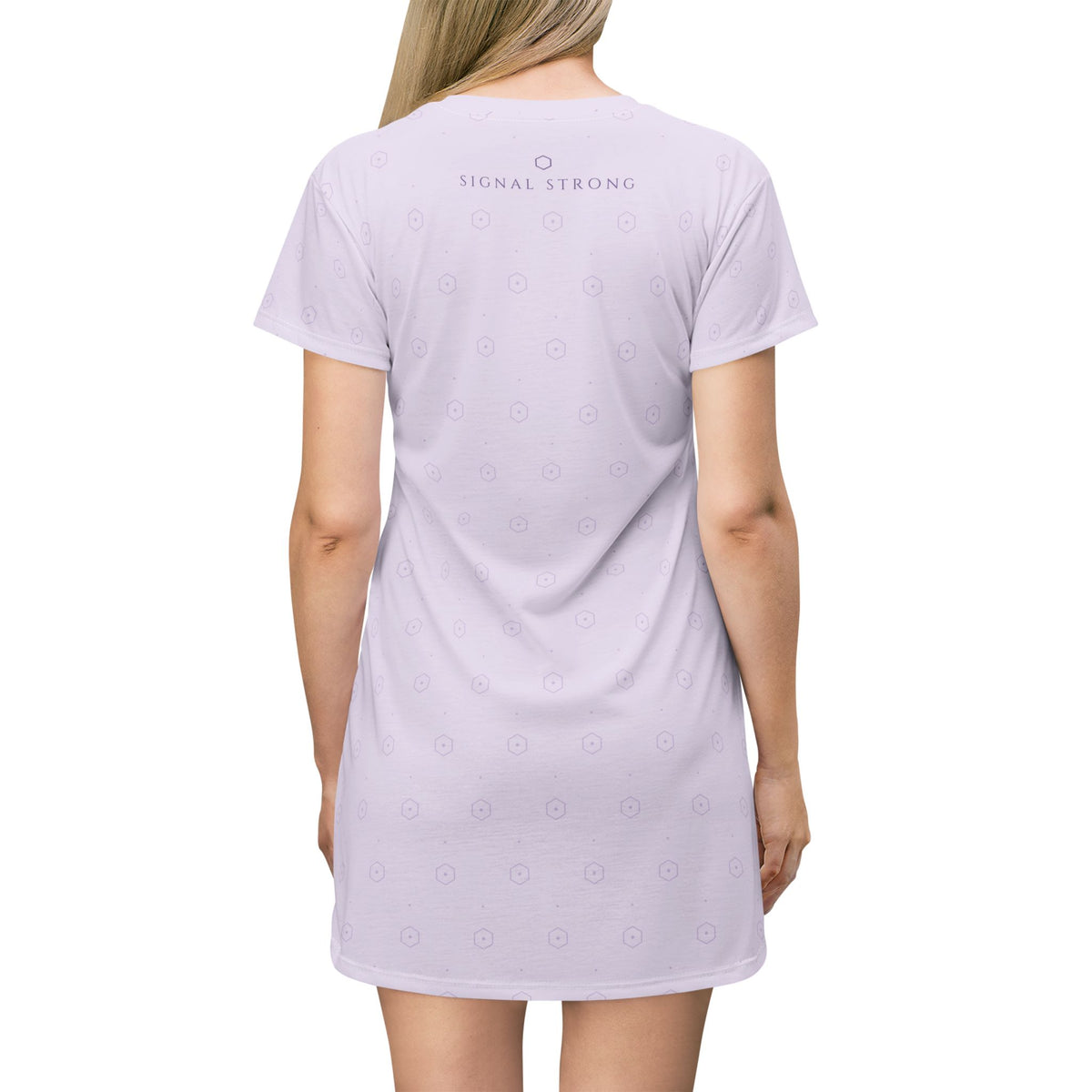 Signal Strong T-Shirt Dress (AOP)