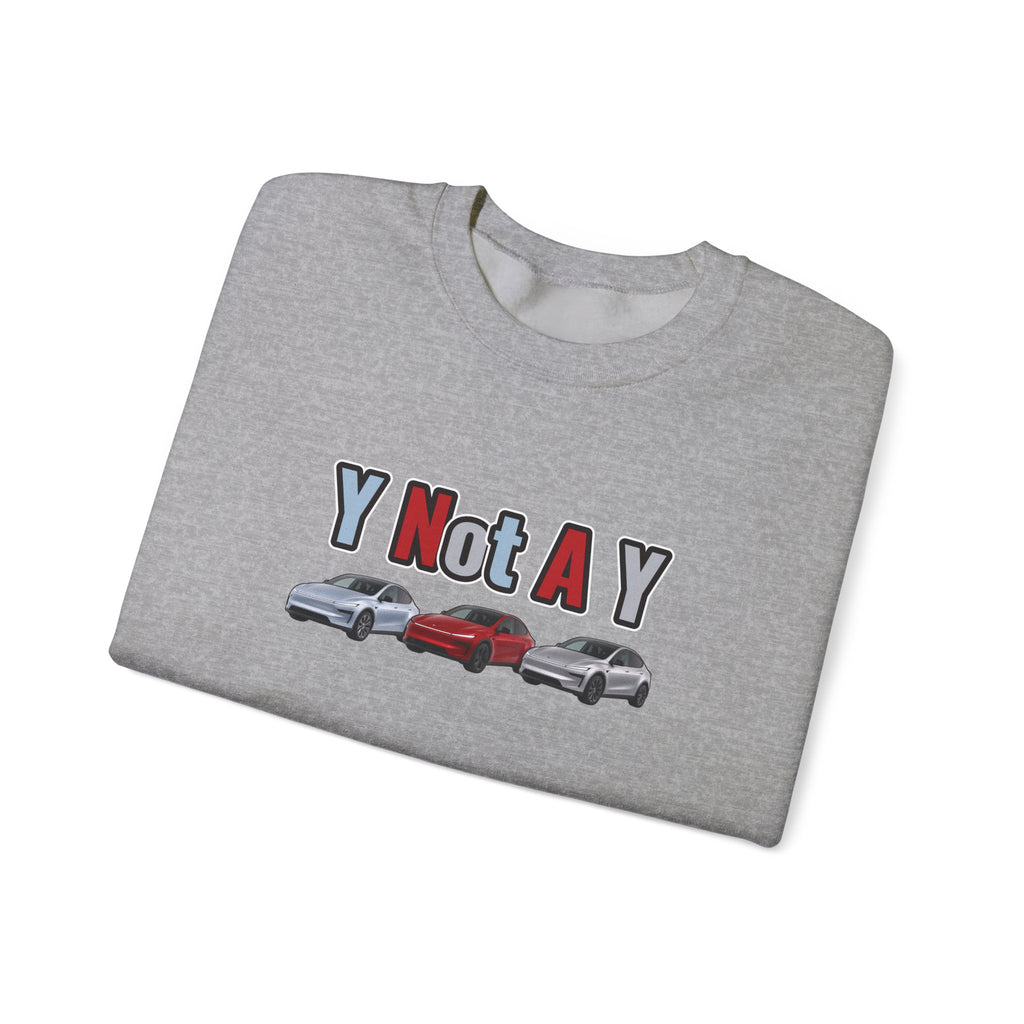 Y Not A Y Crewneck Sweatshirt — Y Not A Y Graphic (Car Trio)