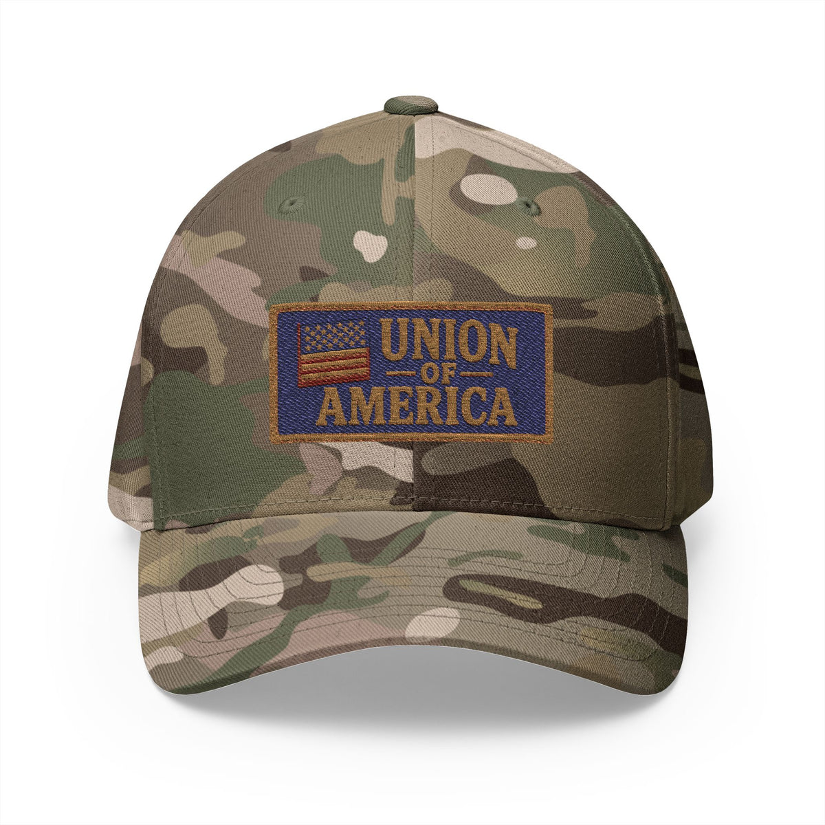 Signal Strong Union Of America Fitted Embroidered Cap