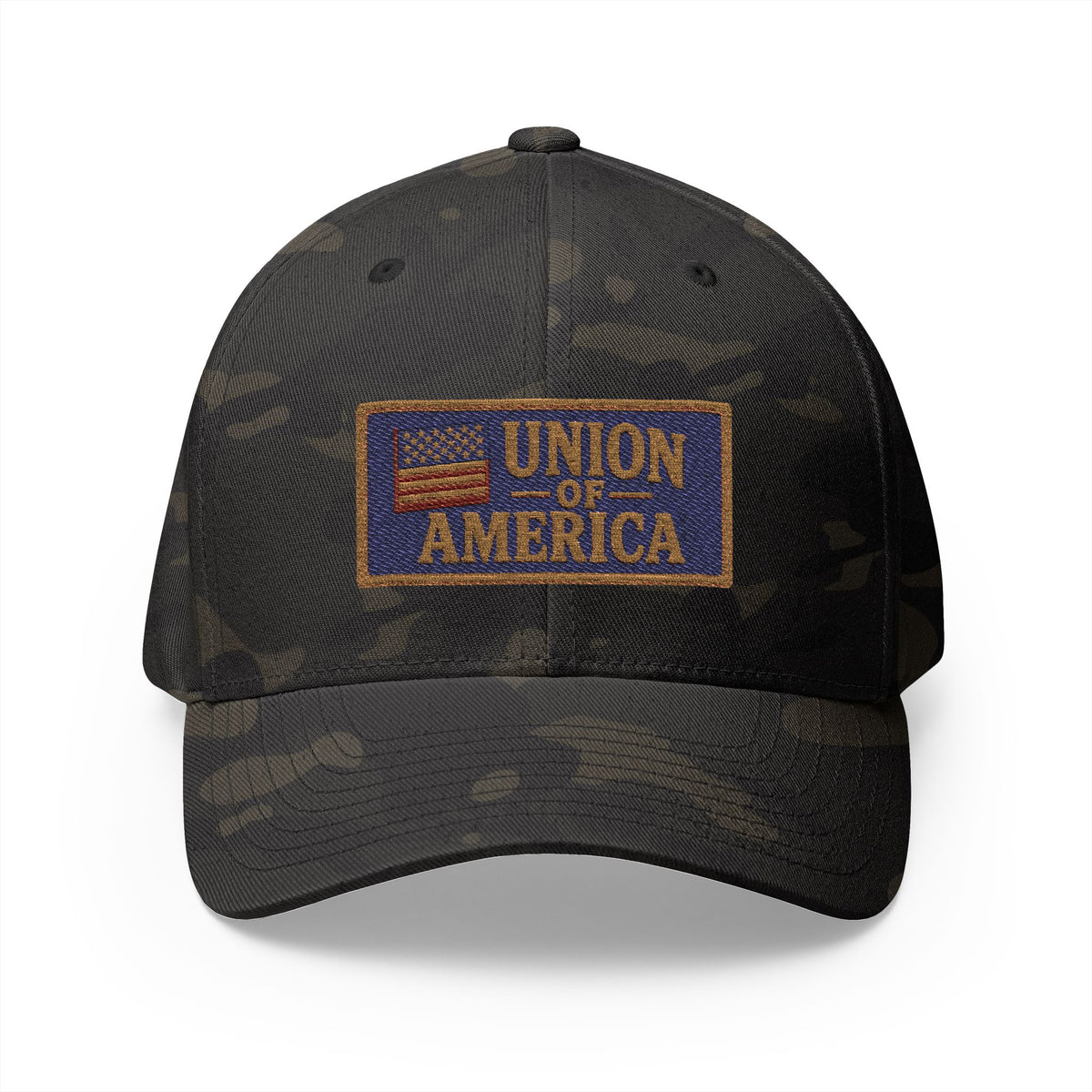 Signal Strong Union Of America Fitted Embroidered Cap