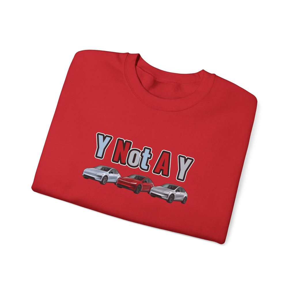 Y Not A Y Crewneck Sweatshirt — Y Not A Y Graphic (Car Trio)