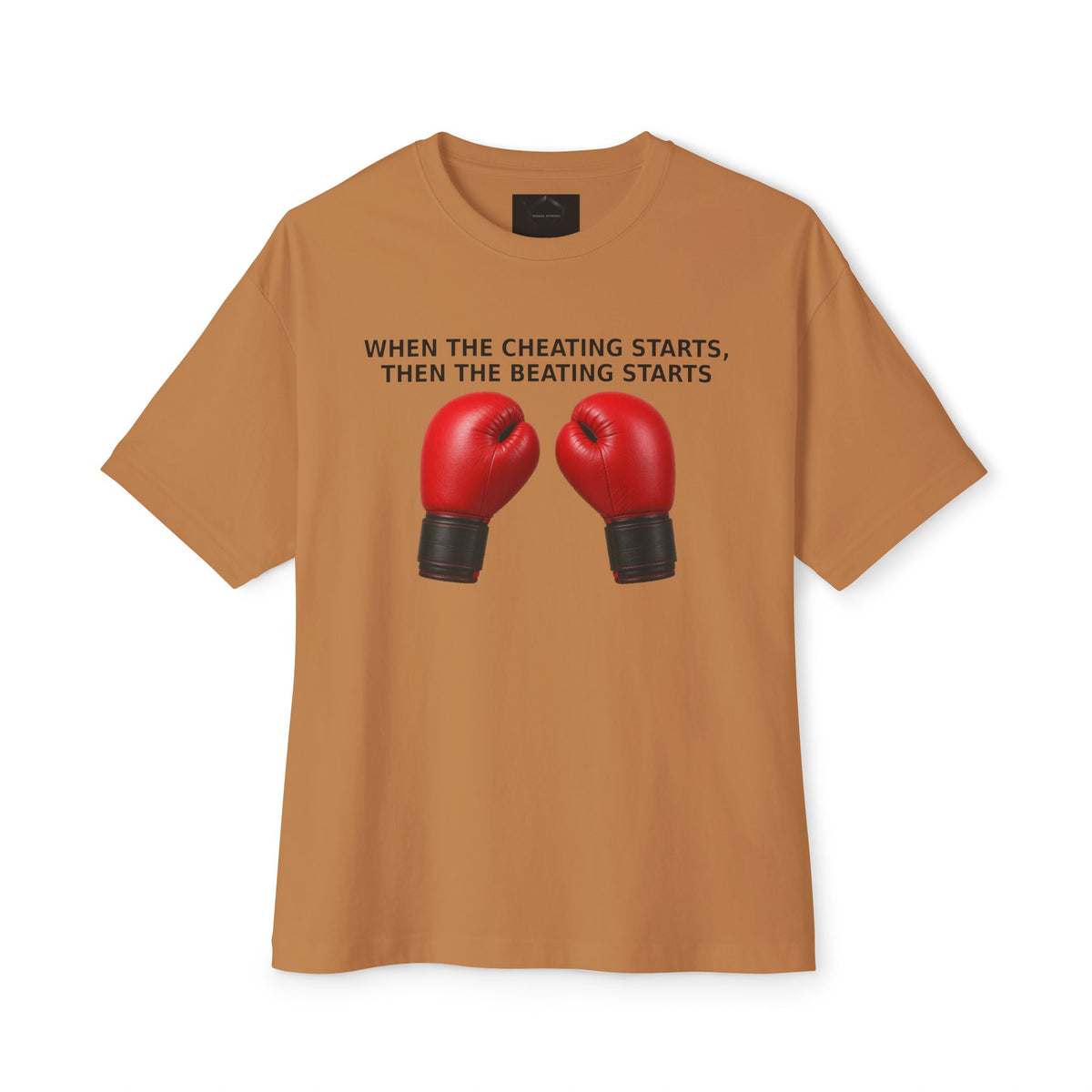 Signal Strong When The Cheating Starts Unisex Oversized Boxy Tee
