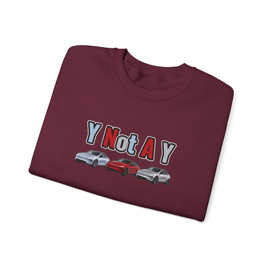 Y Not A Y Crewneck Sweatshirt — Y Not A Y Graphic (Car Trio)