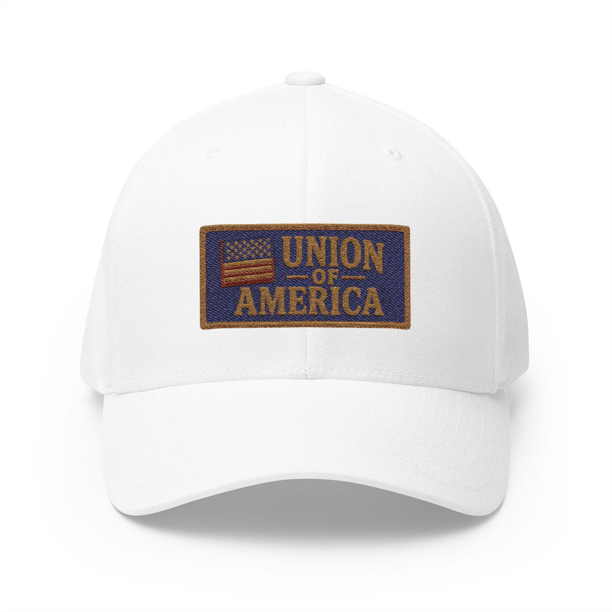 Union Of America Fitted Embroidered Cap