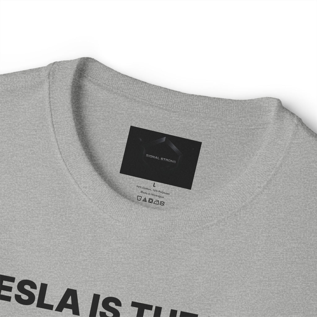 Tesla Is The Next $TSLA Graphic Tee — "TESLA IS THE NEXT TSLA" Oversized Boxy Shirt