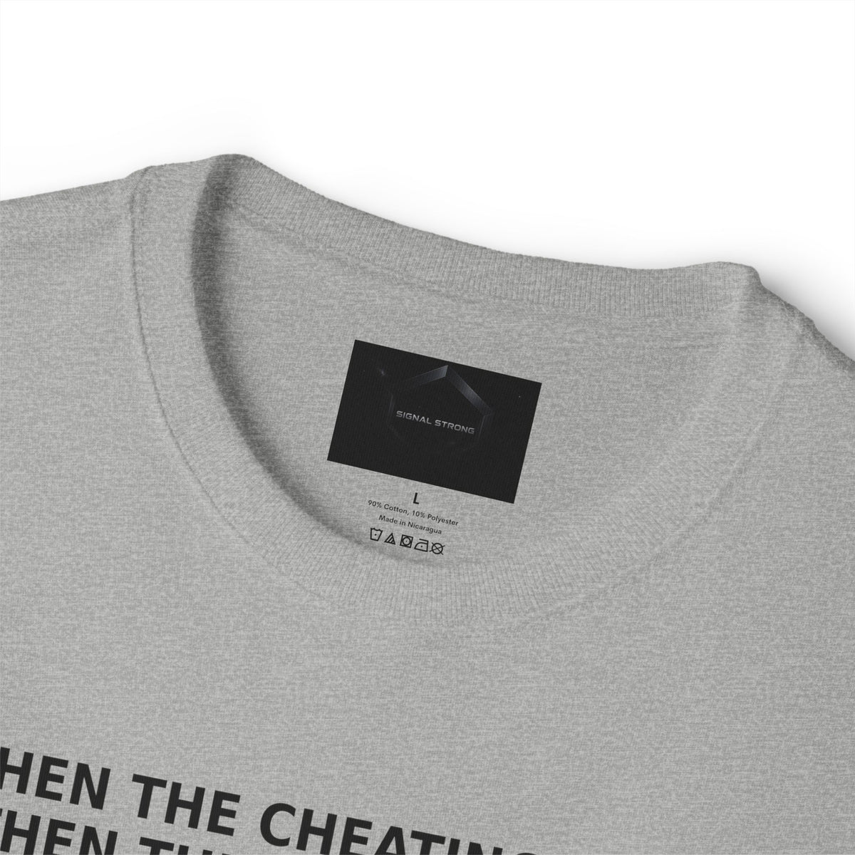 When The Cheating Starts Unisex Oversized Boxy Tee