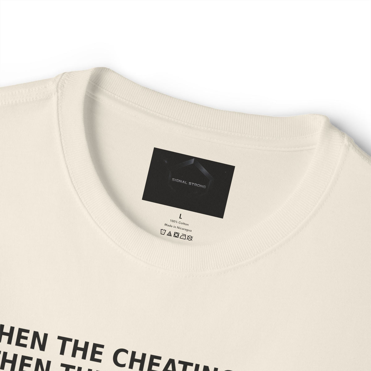 When The Cheating Starts Unisex Oversized Boxy Tee